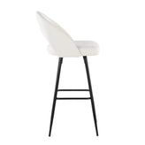 Renee Upholstered 30" Fixed-Height Barstool - Set of 2
