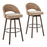 Renee Upholstered 30" Fixed-Height Barstool - Set of 2