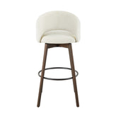 Renee Upholstered 30" Fixed-Height Barstool - Set of 2