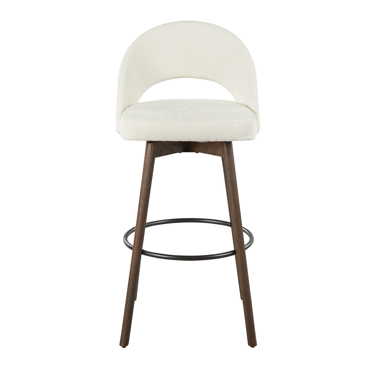 Renee Upholstered 30" Fixed-Height Barstool - Set of 2