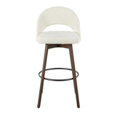 Renee Upholstered 30" Fixed-Height Barstool - Set of 2