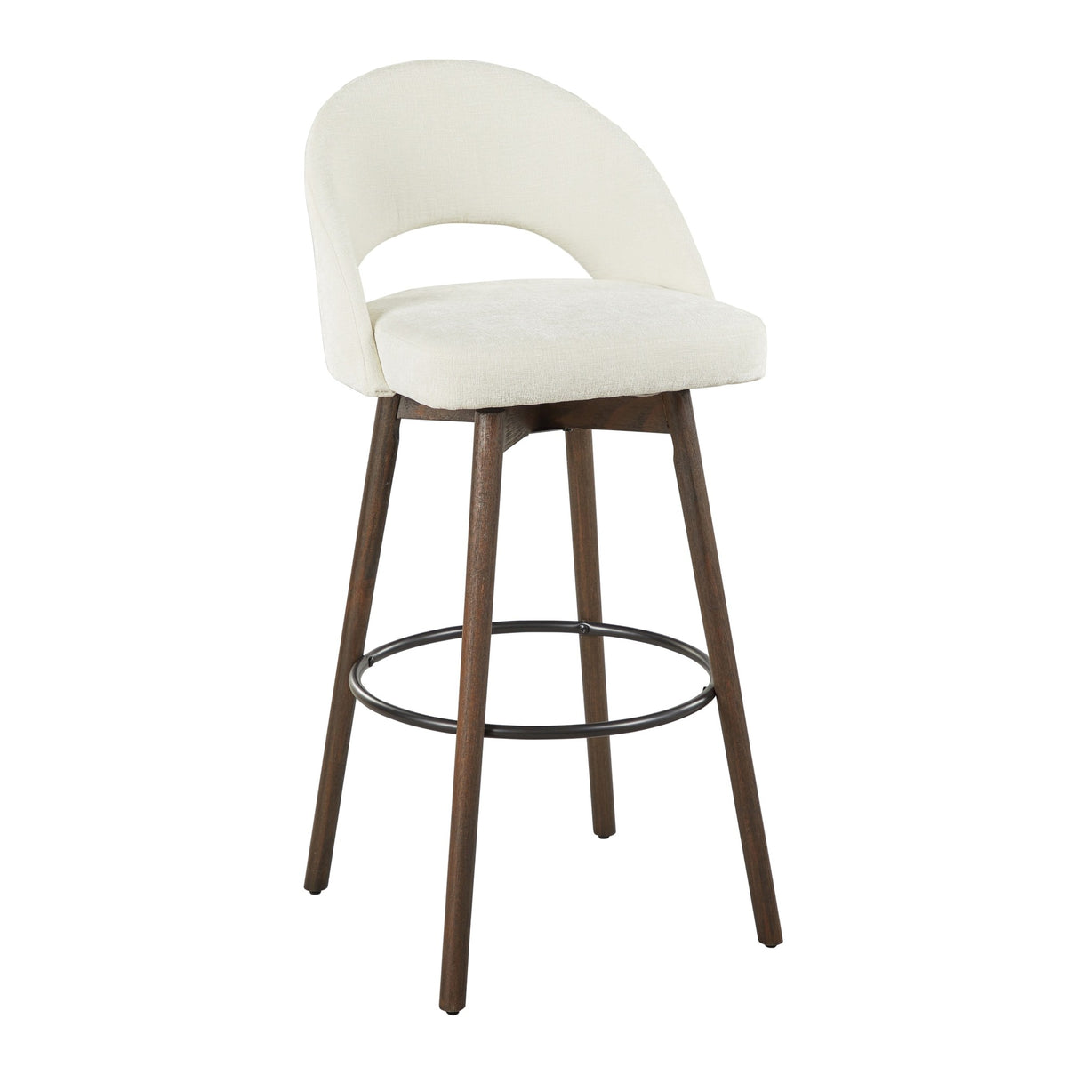Renee Upholstered 30" Fixed-Height Barstool - Set of 2