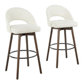 Renee Upholstered 30" Fixed-Height Barstool - Set of 2