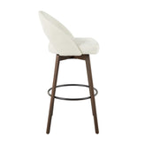 Renee Upholstered 30" Fixed-Height Barstool - Set of 2