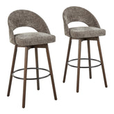 Renee Upholstered 30" Fixed-Height Barstool - Set of 2