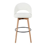 Renee Upholstered 30" Fixed-Height Barstool - Set of 2