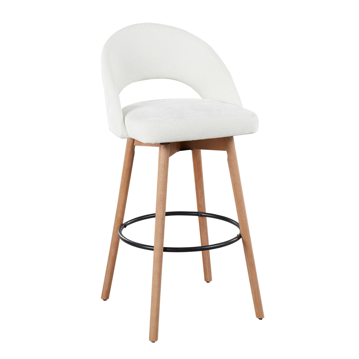 Renee Upholstered 30" Fixed-Height Barstool - Set of 2