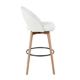 Renee Upholstered 30" Fixed-Height Barstool - Set of 2