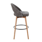 Renee Upholstered 30" Fixed-Height Barstool - Set of 2