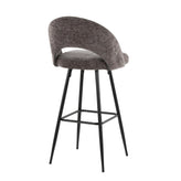 Renee Upholstered 30" Fixed-Height Barstool - Set of 2
