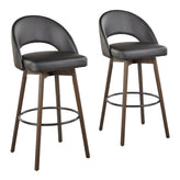 Renee Upholstered 30" Fixed-Height Barstool - Set of 2