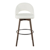 Renee Upholstered 30" Fixed-Height Barstool - Set of 2