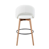 Renee Upholstered 30" Fixed-Height Barstool - Set of 2