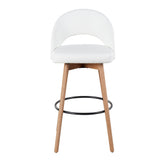Renee Upholstered 30" Fixed-Height Barstool - Set of 2