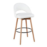 Renee Upholstered 30" Fixed-Height Barstool - Set of 2