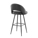 Renee Upholstered 30" Fixed-Height Barstool - Set of 2