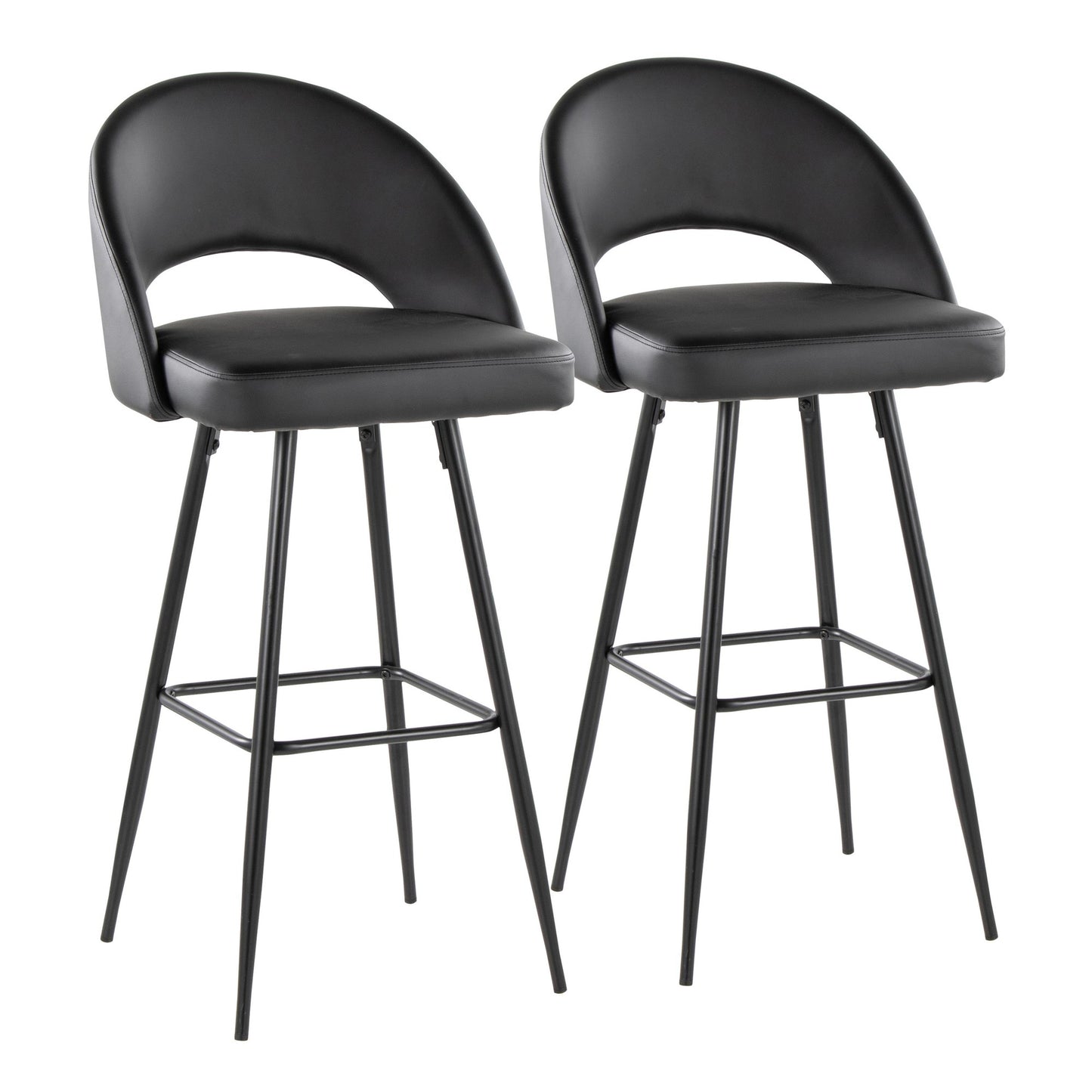 Renee Upholstered 30" Fixed-Height Barstool - Set of 2