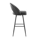 Renee Upholstered 30" Fixed-Height Barstool - Set of 2