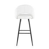 Renee Upholstered 30" Fixed-Height Barstool - Set of 2