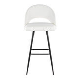 Renee Upholstered 30" Fixed-Height Barstool - Set of 2