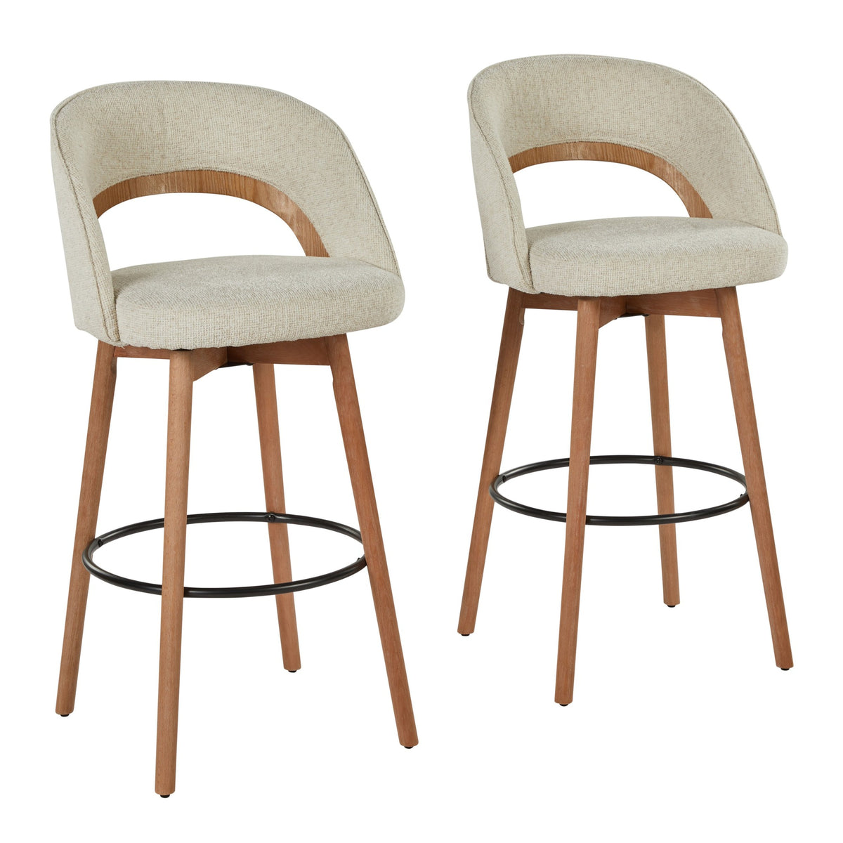 Reno 30" Fixed-Height Barstool - Set of 2