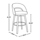 Reno 30" Fixed-Height Barstool - Set of 2