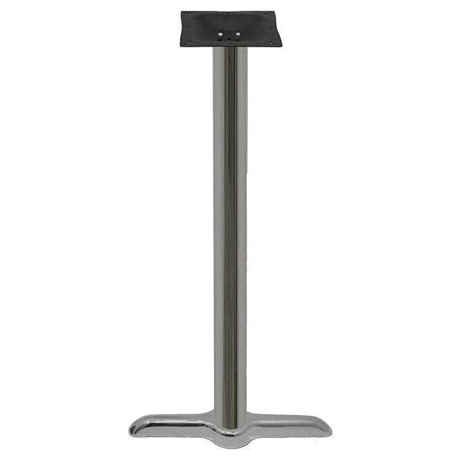 Labor-Saver Chrome Stamped Steel T-Table Base