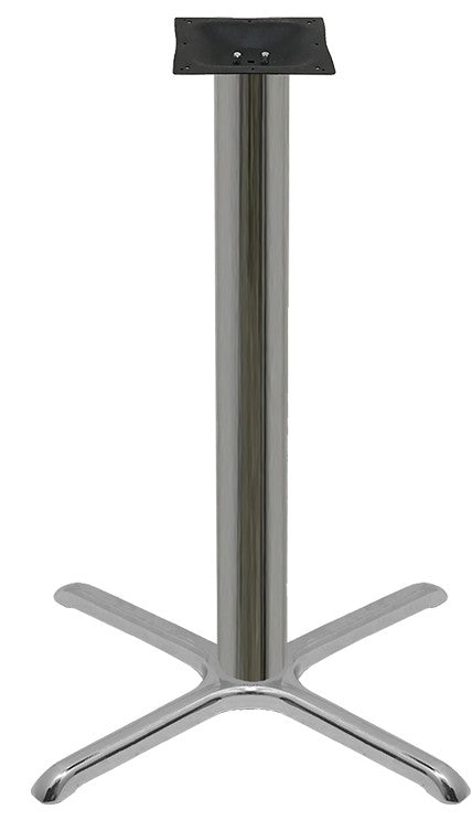 Chrome Plated Bar Height Stamped Steel Cross Bases
