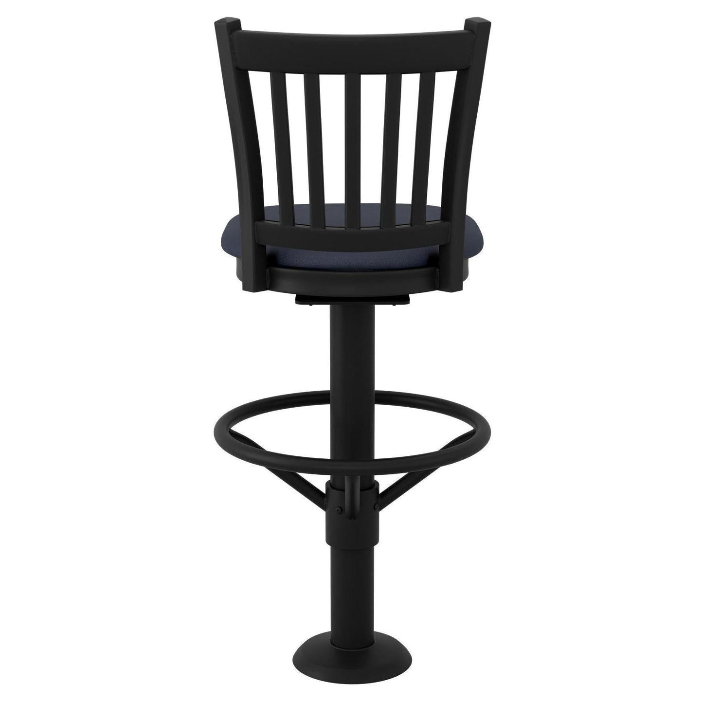 Vertical Slat Bolt Down Metal Swivel Bar Stool19c443801317190d21