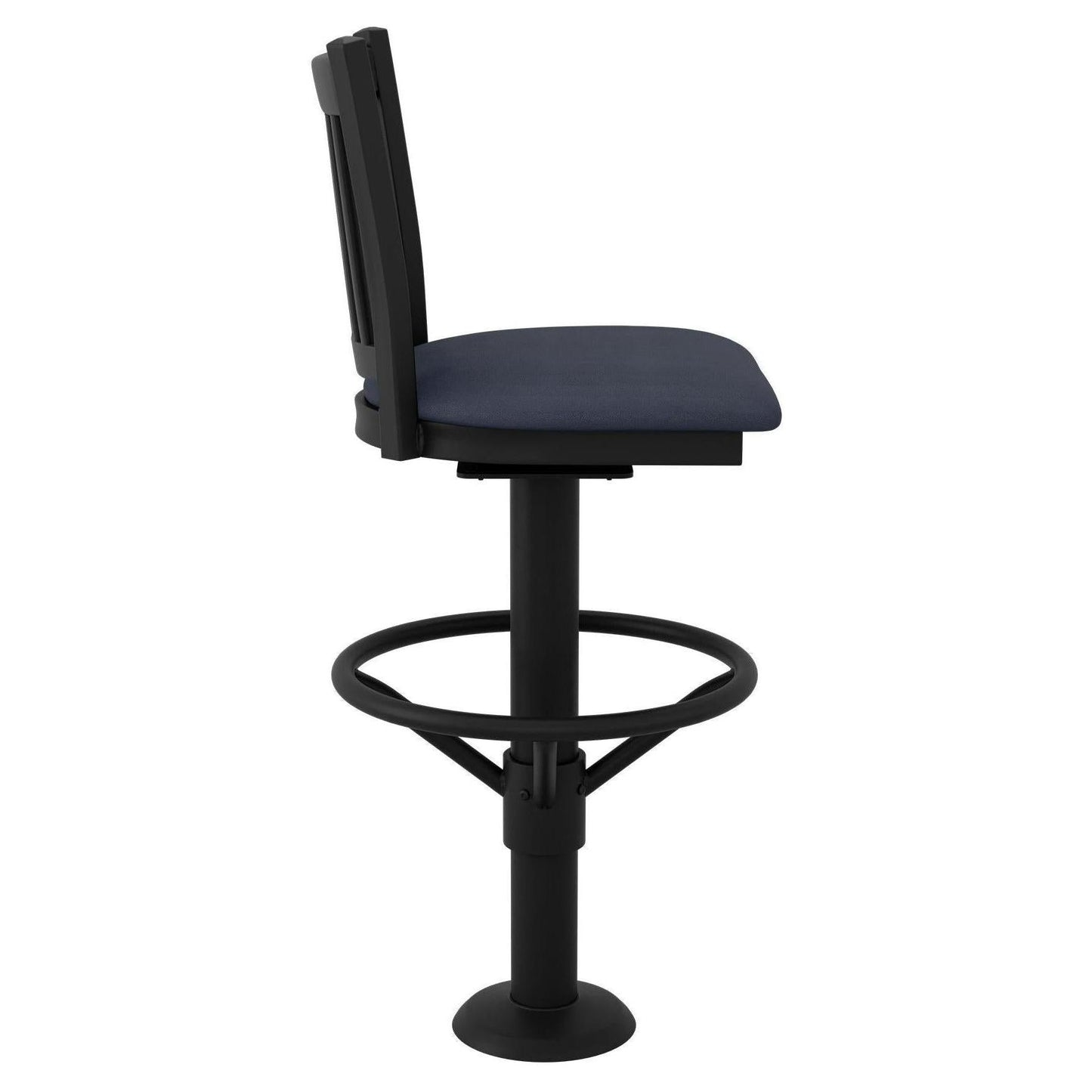 Vertical Slat Bolt Down Metal Swivel Bar Stool19c44380131238b23a