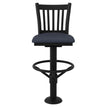 Vertical Slat Bolt Down Metal Swivel Bar Stool19c44380131146a800