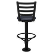 Premium Ladder Back Bolt Down Metal Swivel Bar Stool19c4422a2913e15dae