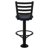 Premium Ladder Back Bolt Down Metal Swivel Bar Stool19c4422a2913e15dae