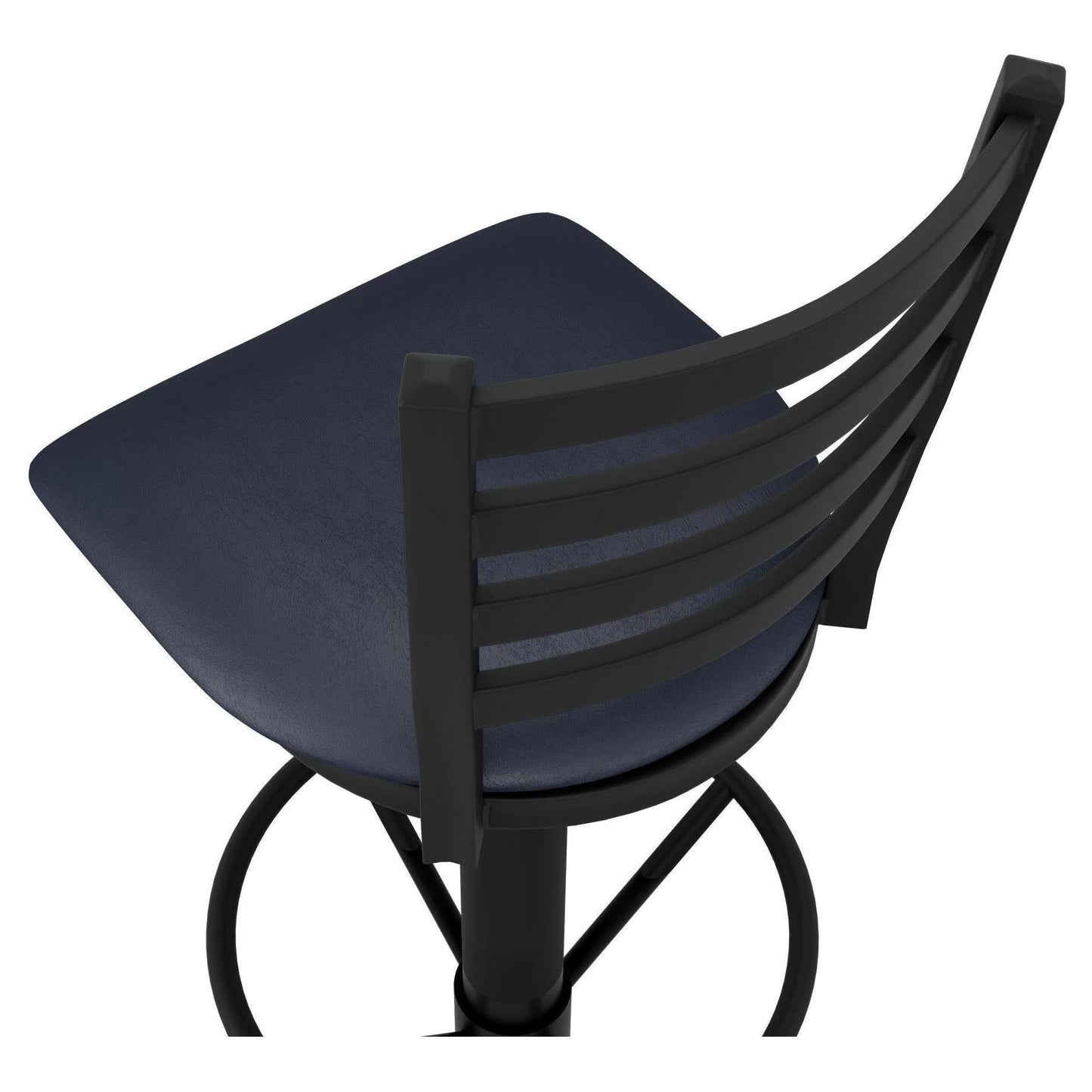 Premium Ladder Back Bolt Down Metal Swivel Bar Stool19c4422a2915e3c7f4