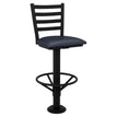 Premium Ladder Back Bolt Down Metal Swivel Bar Stool19c4422a2915e6ec2e