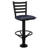 Premium Ladder Back Bolt Down Metal Swivel Bar Stool19c4422a2915e6ec2e