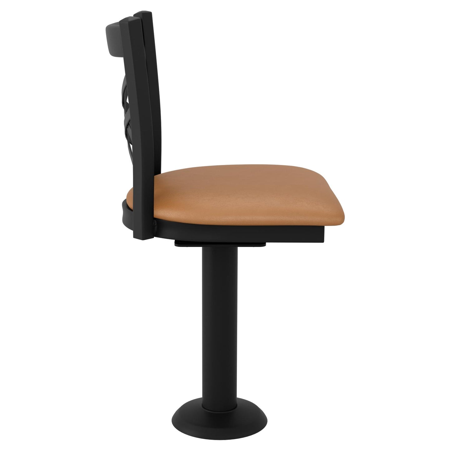 X Back Bolt Down Swivel Metal Chair19c445dcc2d4038576