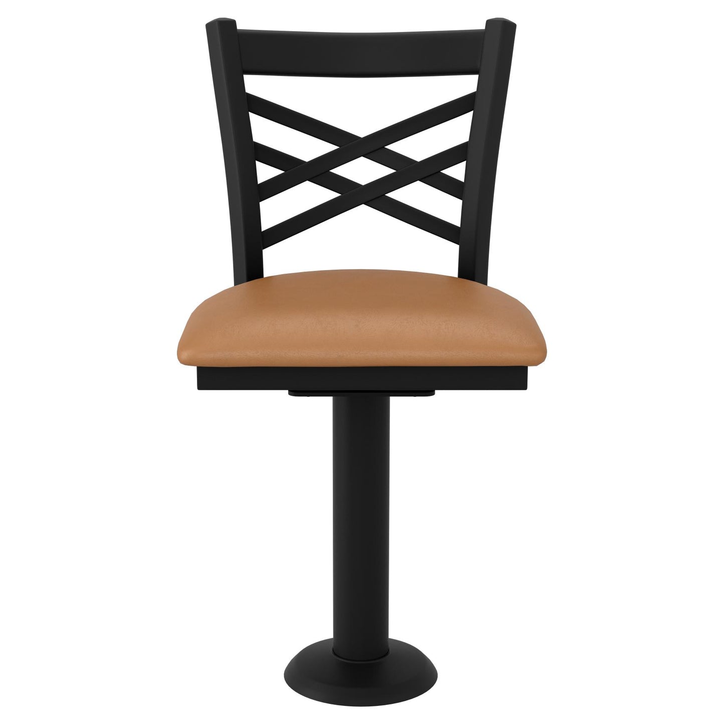 X Back Bolt Down Swivel Metal Chair19c445dcc2d460bfef