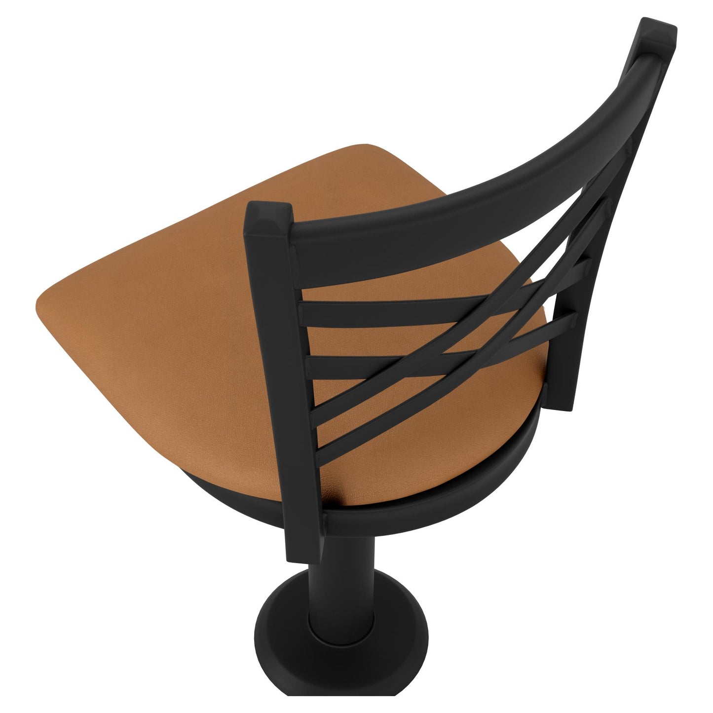 X Back Bolt Down Swivel Metal Chair19c445dcc2d42c978