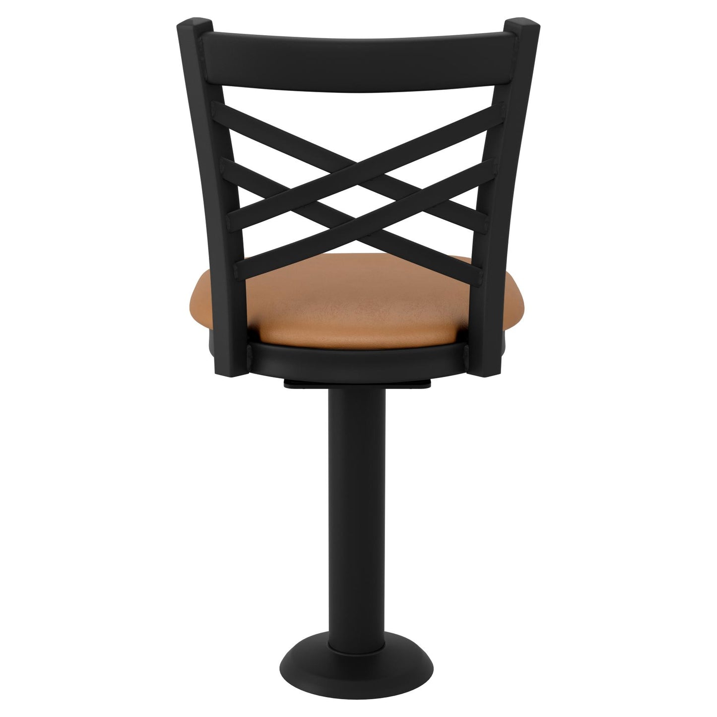 X Back Bolt Down Swivel Metal Chair19c445dcc2d32d041c