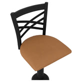 X Back Bolt Down Swivel Metal Chair19c445dcc2d46aafc5