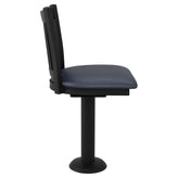 Vertical Slat Bolt Down Swivel Metal Chair19c44671b684a418f1