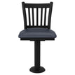 Vertical Slat Bolt Down Swivel Metal Chair19c44671b686f1ffe