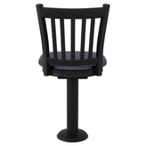 Vertical Slat Bolt Down Swivel Metal Chair19c44671b687355f67