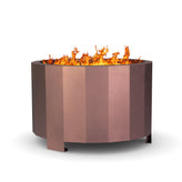 Titus Commercial Grade 27 inch Smokeless Outdoor Firepit, Natural Wood Burning Portable Fire Pit With Water-Resistant Cover, Bronze