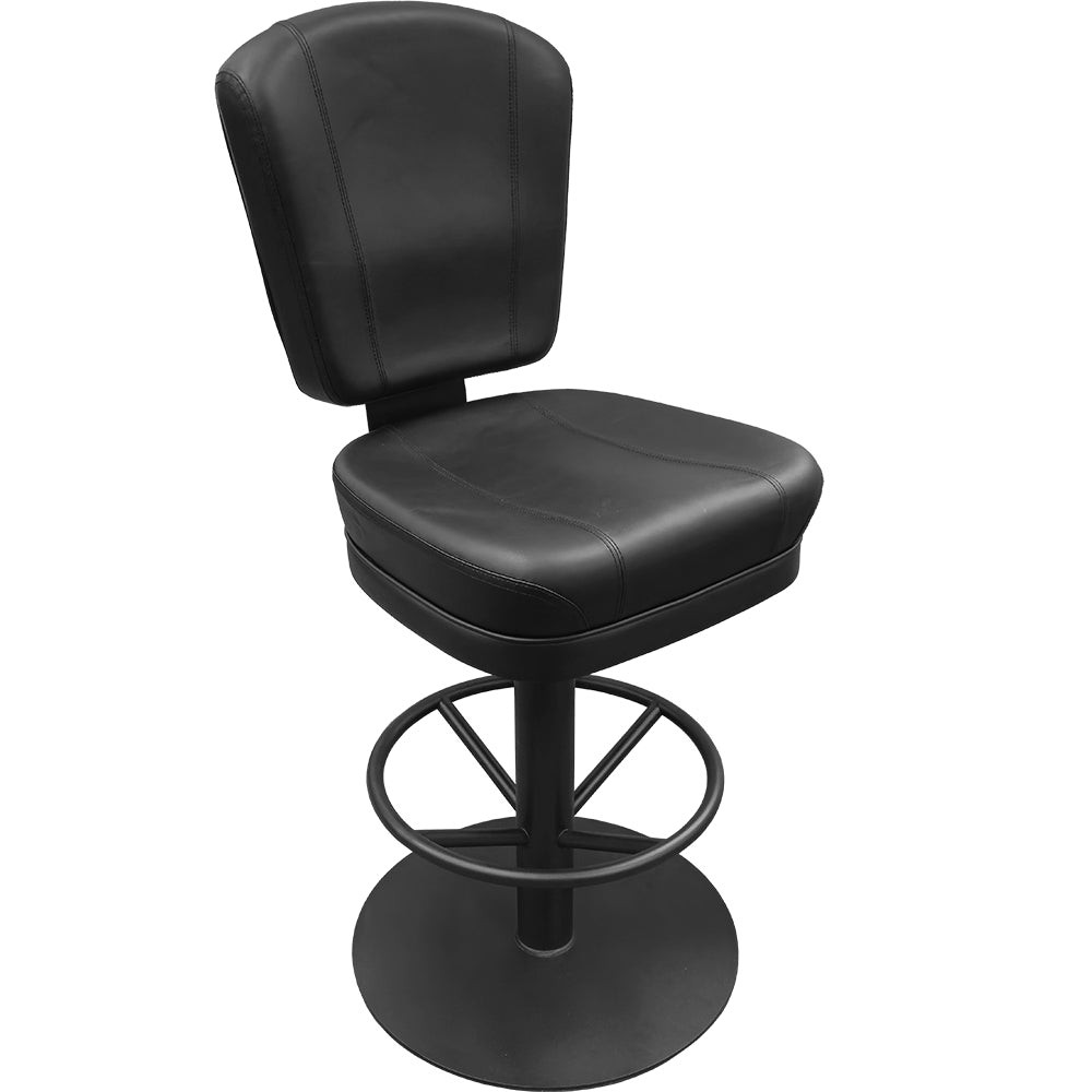 Holdem Casino Stool with Bar Height Pedestal Disc Swivel Base