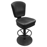 Holdem Casino Stool with Bar Height Pedestal Disc Swivel Base