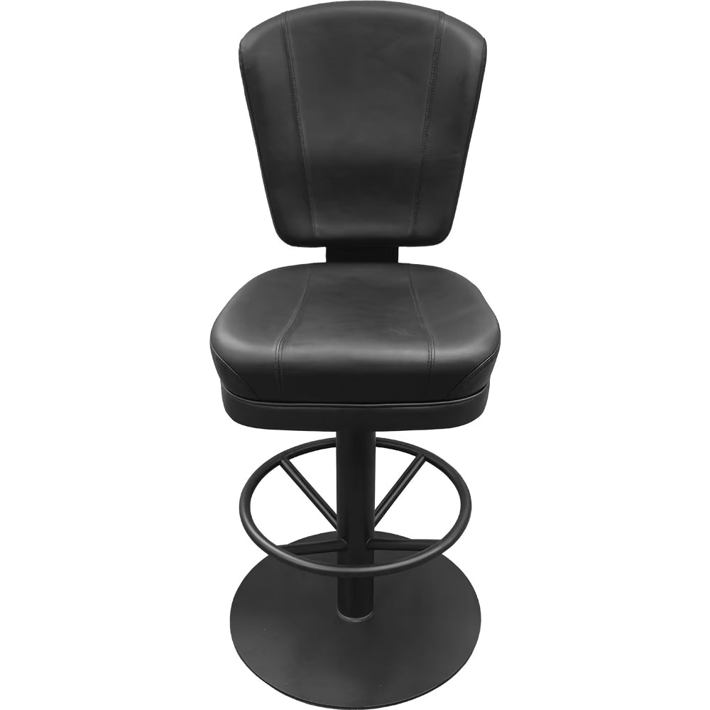 Holdem Casino Stool with Bar Height Pedestal Disc Swivel Base