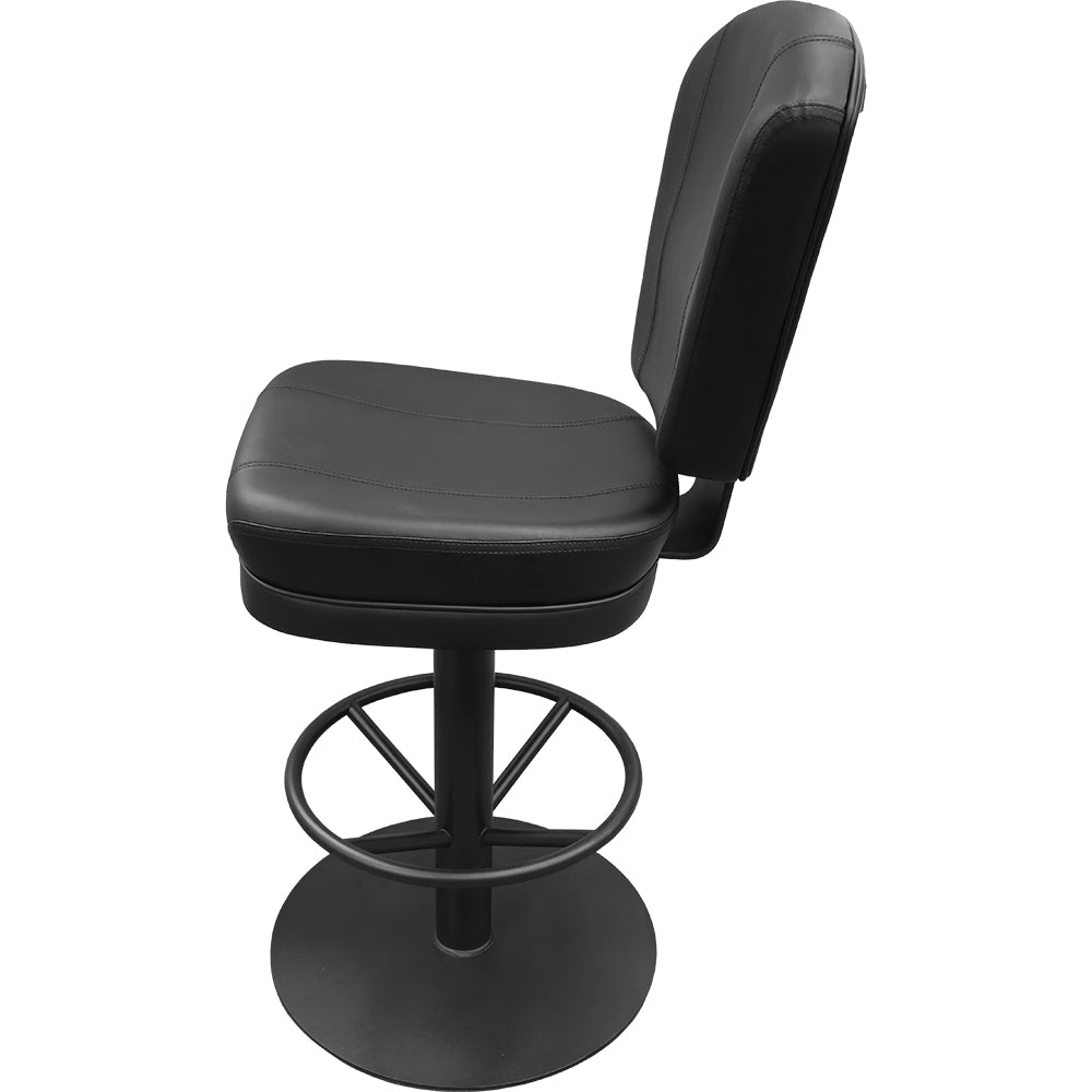 Holdem Casino Stool with Bar Height Pedestal Disc Swivel Base