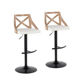 Charlotte Adjustable Barstool - Set of 2
